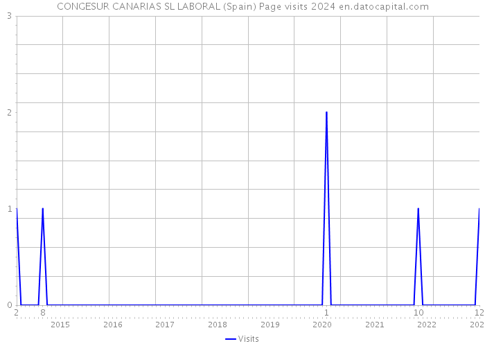 CONGESUR CANARIAS SL LABORAL (Spain) Page visits 2024 