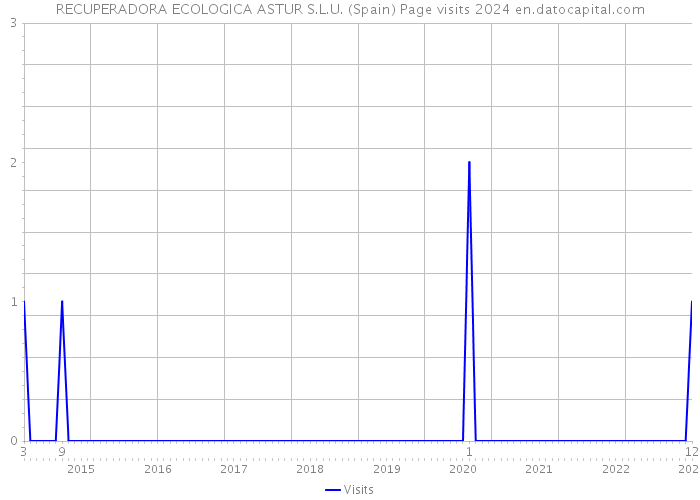 RECUPERADORA ECOLOGICA ASTUR S.L.U. (Spain) Page visits 2024 