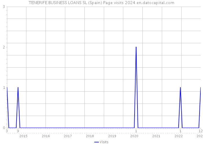 TENERIFE BUSINESS LOANS SL (Spain) Page visits 2024 