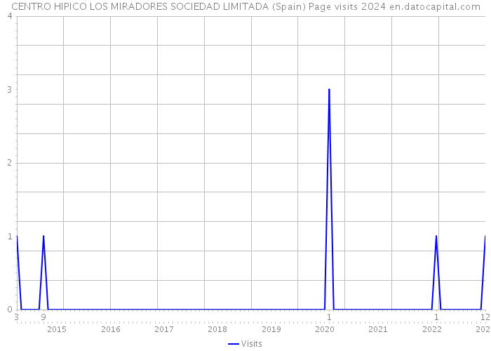 CENTRO HIPICO LOS MIRADORES SOCIEDAD LIMITADA (Spain) Page visits 2024 