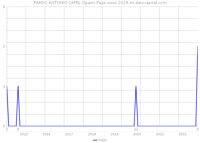 PARDO ANTONIO CAPEL (Spain) Page visits 2024 