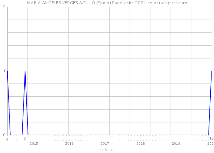 MARIA ANGELES VERGES AGUILO (Spain) Page visits 2024 
