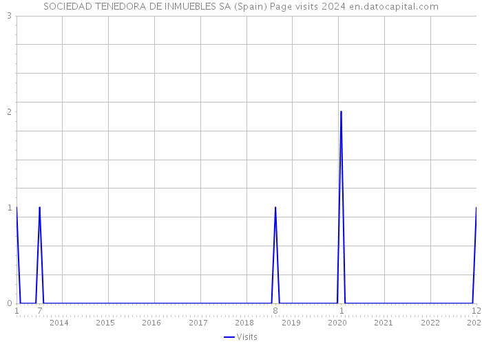 SOCIEDAD TENEDORA DE INMUEBLES SA (Spain) Page visits 2024 