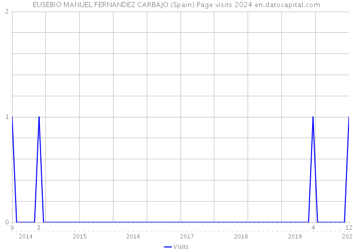 EUSEBIO MANUEL FERNANDEZ CARBAJO (Spain) Page visits 2024 