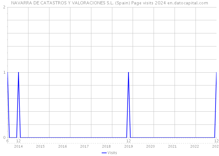 NAVARRA DE CATASTROS Y VALORACIONES S.L. (Spain) Page visits 2024 