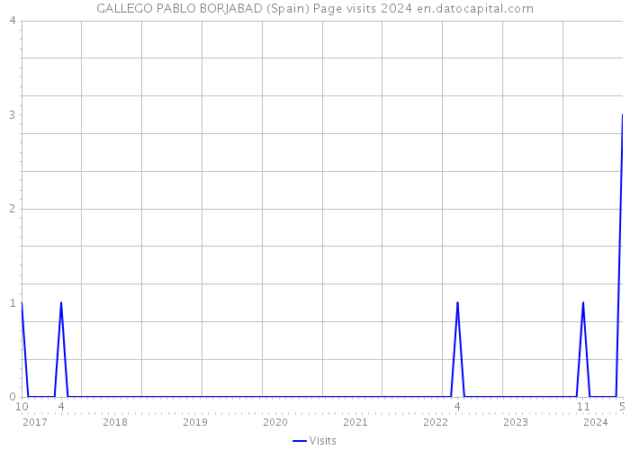 GALLEGO PABLO BORJABAD (Spain) Page visits 2024 