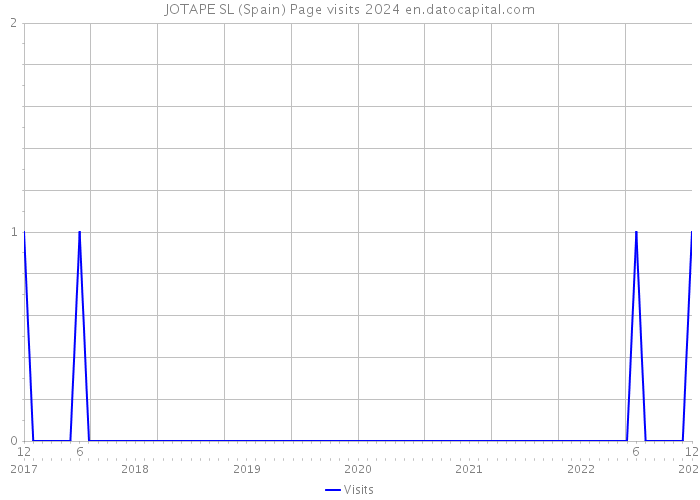 JOTAPE SL (Spain) Page visits 2024 