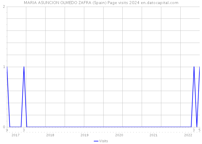 MARIA ASUNCION OLMEDO ZAFRA (Spain) Page visits 2024 