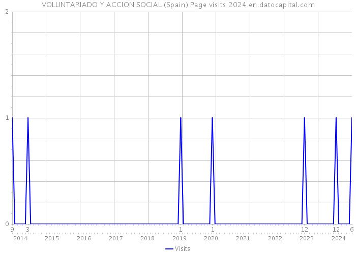 VOLUNTARIADO Y ACCION SOCIAL (Spain) Page visits 2024 