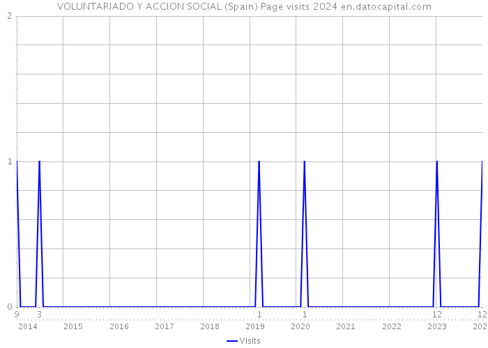 VOLUNTARIADO Y ACCION SOCIAL (Spain) Page visits 2024 