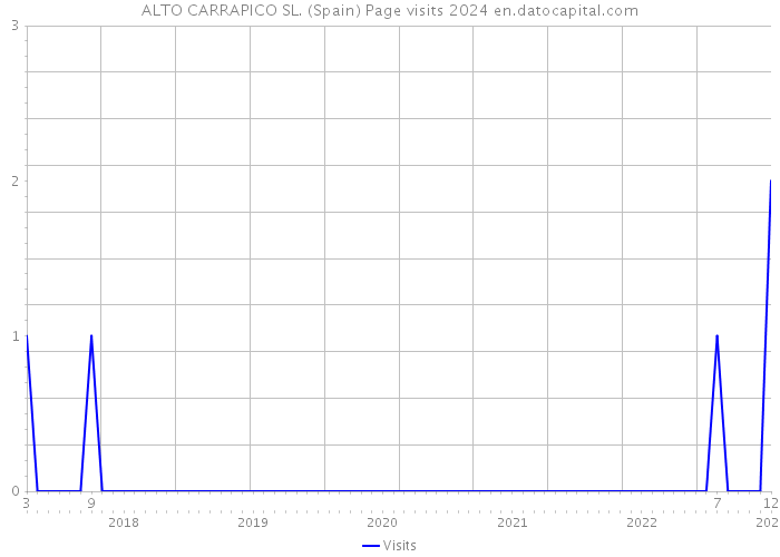 ALTO CARRAPICO SL. (Spain) Page visits 2024 