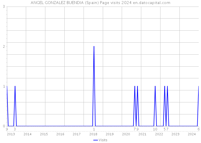 ANGEL GONZALEZ BUENDIA (Spain) Page visits 2024 