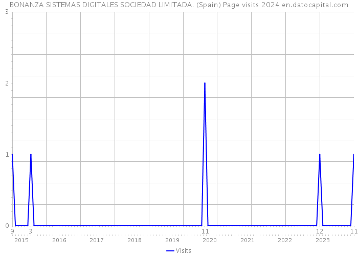 BONANZA SISTEMAS DIGITALES SOCIEDAD LIMITADA. (Spain) Page visits 2024 