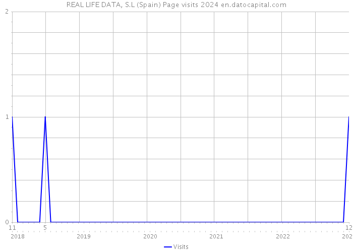 REAL LIFE DATA, S.L (Spain) Page visits 2024 