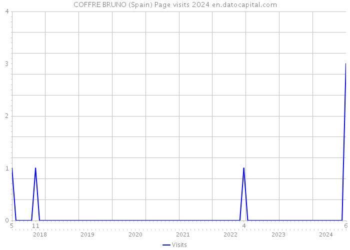 COFFRE BRUNO (Spain) Page visits 2024 