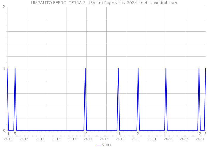 LIMPAUTO FERROLTERRA SL (Spain) Page visits 2024 