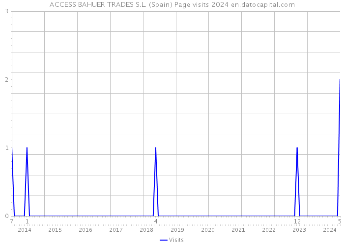 ACCESS BAHUER TRADES S.L. (Spain) Page visits 2024 