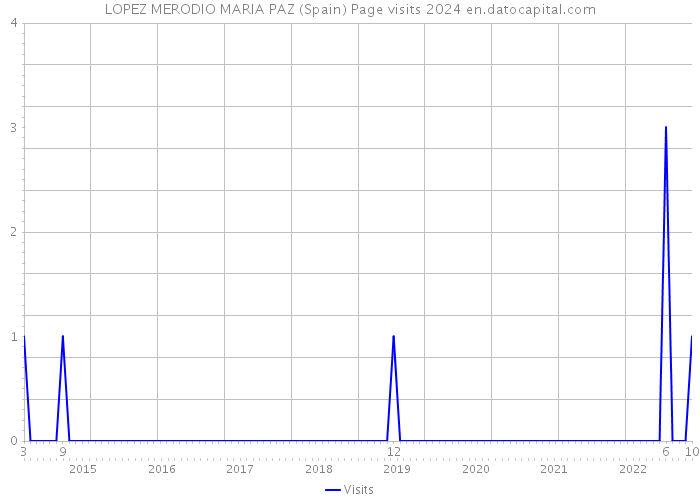 LOPEZ MERODIO MARIA PAZ (Spain) Page visits 2024 