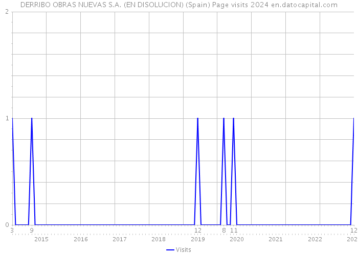 DERRIBO OBRAS NUEVAS S.A. (EN DISOLUCION) (Spain) Page visits 2024 