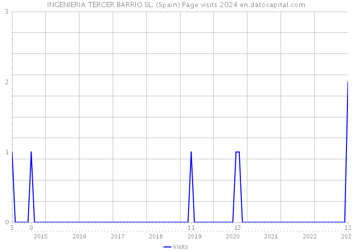 INGENIERIA TERCER BARRIO SL. (Spain) Page visits 2024 