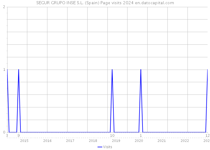 SEGUR GRUPO INSE S.L. (Spain) Page visits 2024 