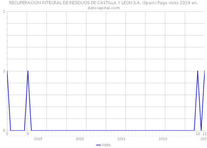 RECUPERACION INTEGRAL DE RESIDUOS DE CASTILLA Y LEON S.A. (Spain) Page visits 2024 