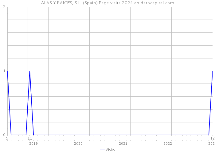 ALAS Y RAICES, S.L. (Spain) Page visits 2024 