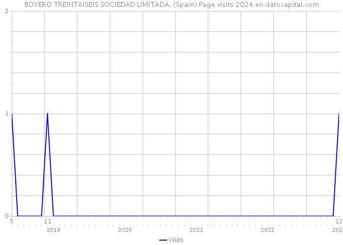 BOYERO TREINTAISEIS SOCIEDAD LIMITADA. (Spain) Page visits 2024 