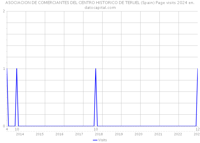 ASOCIACION DE COMERCIANTES DEL CENTRO HISTORICO DE TERUEL (Spain) Page visits 2024 