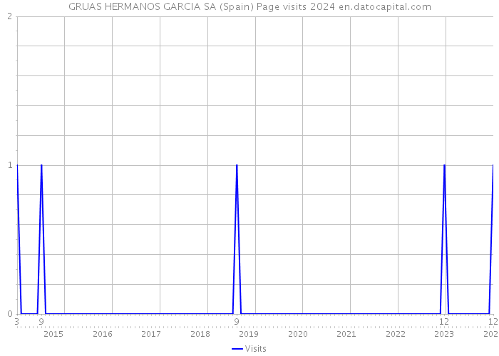 GRUAS HERMANOS GARCIA SA (Spain) Page visits 2024 