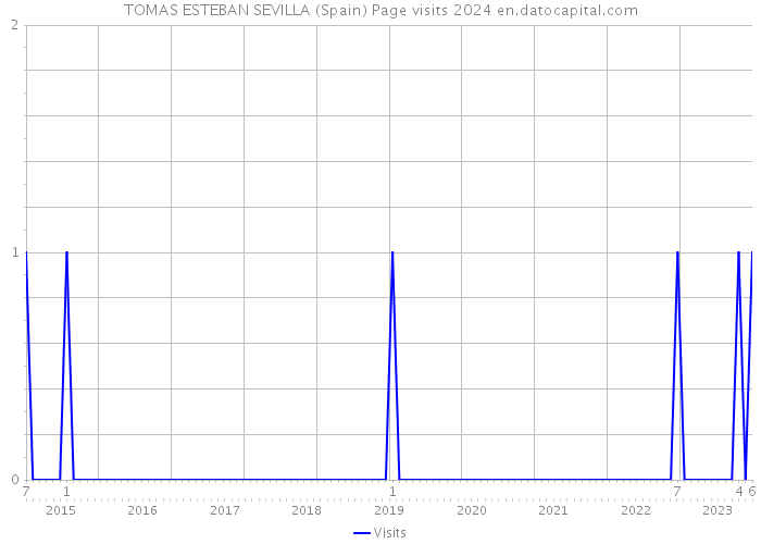 TOMAS ESTEBAN SEVILLA (Spain) Page visits 2024 