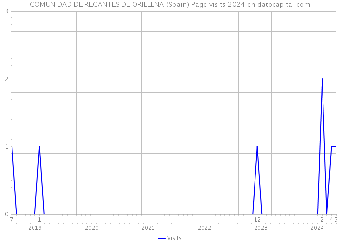 COMUNIDAD DE REGANTES DE ORILLENA (Spain) Page visits 2024 