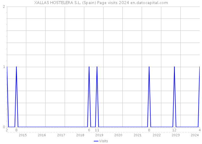 XALLAS HOSTELERA S.L. (Spain) Page visits 2024 