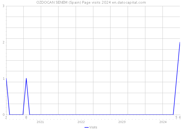 OZDOGAN SENEM (Spain) Page visits 2024 