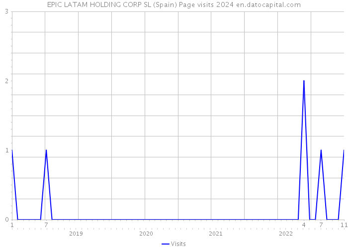 EPIC LATAM HOLDING CORP SL (Spain) Page visits 2024 