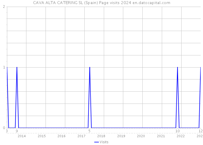 CAVA ALTA CATERING SL (Spain) Page visits 2024 