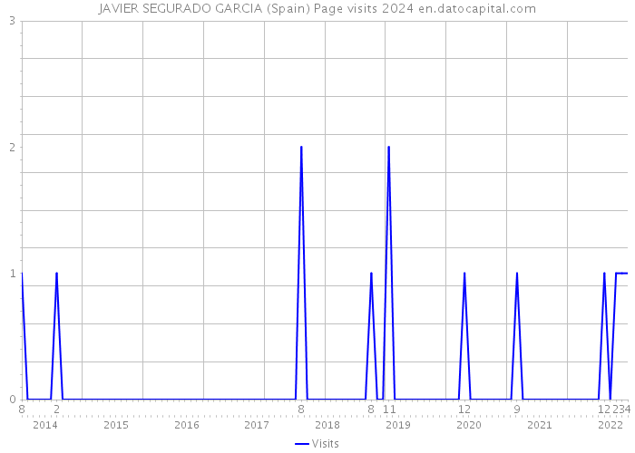 JAVIER SEGURADO GARCIA (Spain) Page visits 2024 