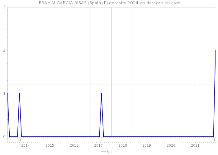 IBRAHIM GARCIA RIBAS (Spain) Page visits 2024 