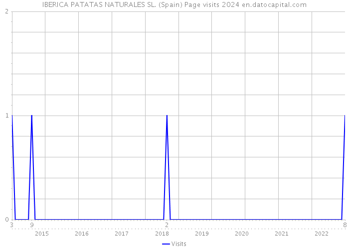 IBERICA PATATAS NATURALES SL. (Spain) Page visits 2024 