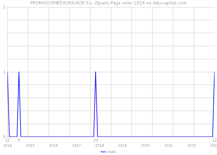 PROMOCIONES RONCAOR S.L. (Spain) Page visits 2024 