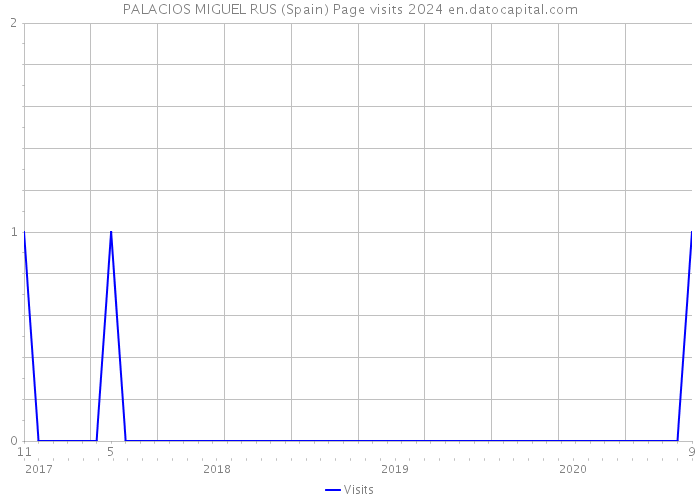 PALACIOS MIGUEL RUS (Spain) Page visits 2024 