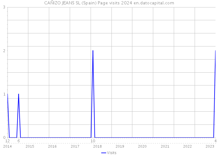 CAÑIZO JEANS SL (Spain) Page visits 2024 