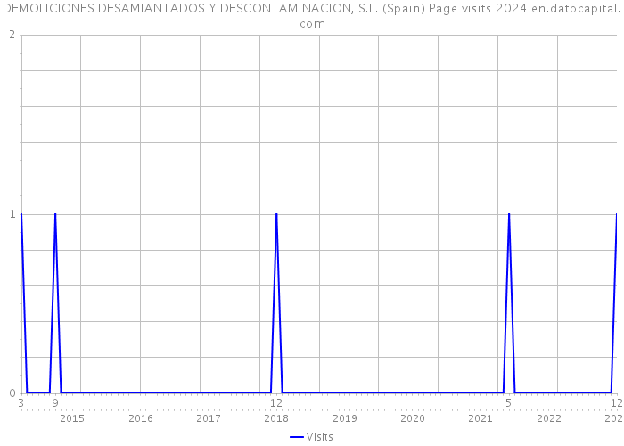 DEMOLICIONES DESAMIANTADOS Y DESCONTAMINACION, S.L. (Spain) Page visits 2024 