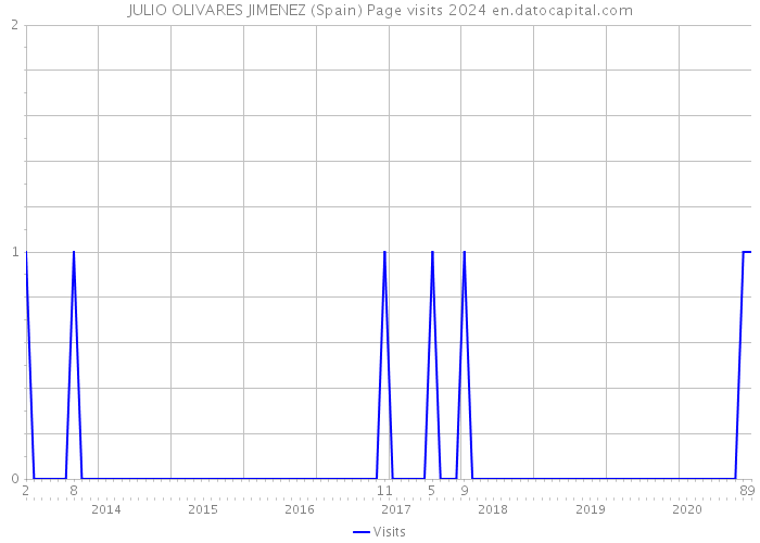 JULIO OLIVARES JIMENEZ (Spain) Page visits 2024 