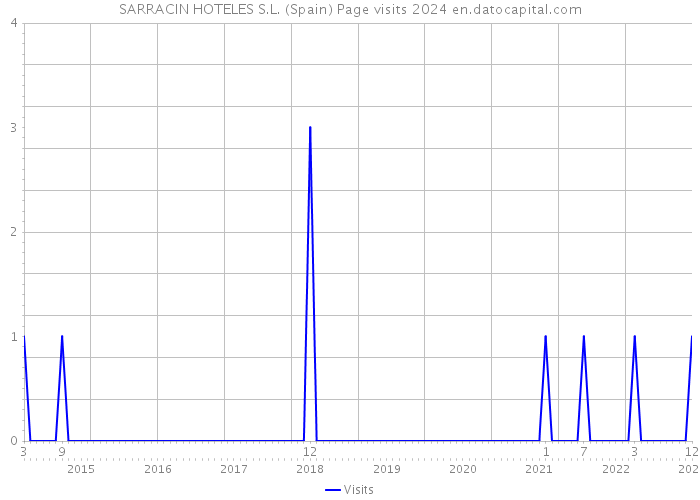 SARRACIN HOTELES S.L. (Spain) Page visits 2024 