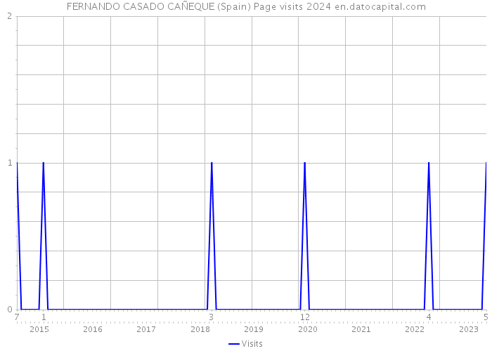 FERNANDO CASADO CAÑEQUE (Spain) Page visits 2024 
