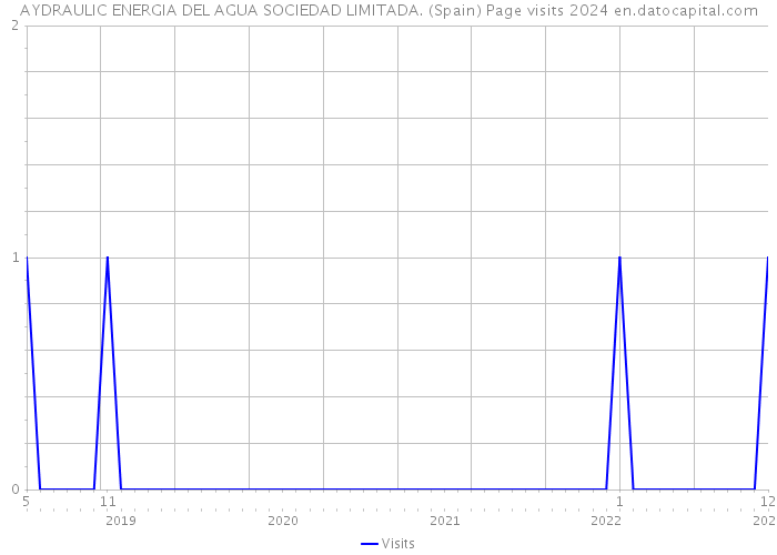AYDRAULIC ENERGIA DEL AGUA SOCIEDAD LIMITADA. (Spain) Page visits 2024 