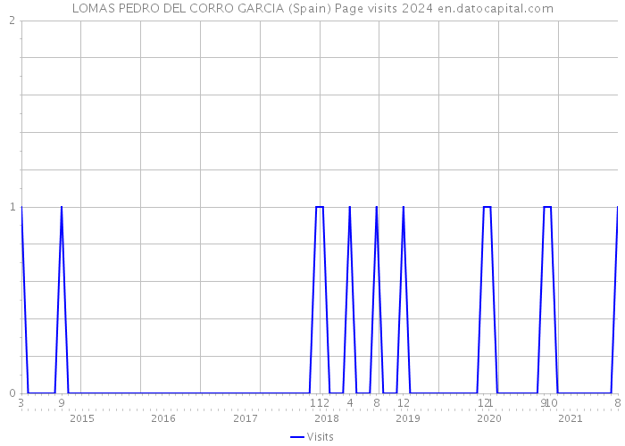 LOMAS PEDRO DEL CORRO GARCIA (Spain) Page visits 2024 