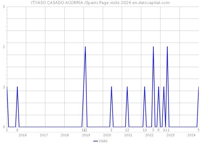 ITXASO CASADO AGORRIA (Spain) Page visits 2024 
