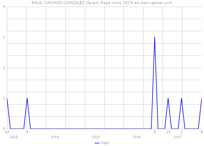RAUL CHICHON GONZALEZ (Spain) Page visits 2024 
